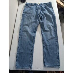 Gap 1969 Athletic Fit Men's Blue Denim Straight Jeans, Medium Wash, Pockets